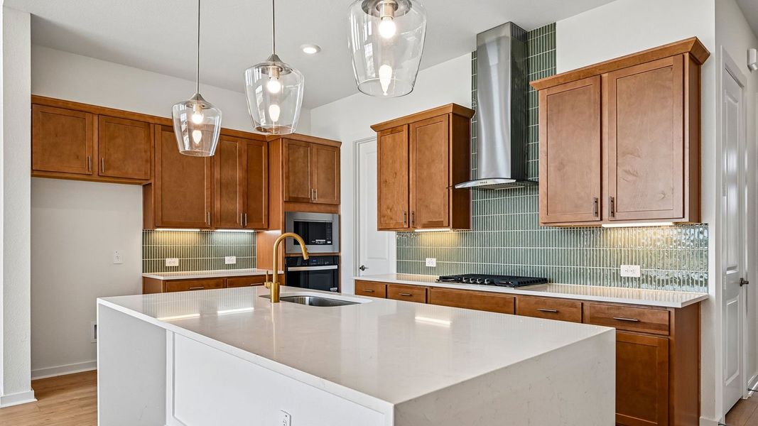 Furnished interior view inside a new home in The Enclave at Bar W Ranch, Leander (Image 7).