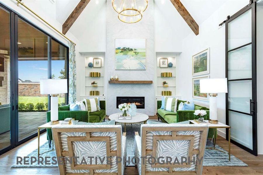 Furnished interior view inside a new home in Wildflower Ranch, Dish (Image 35).