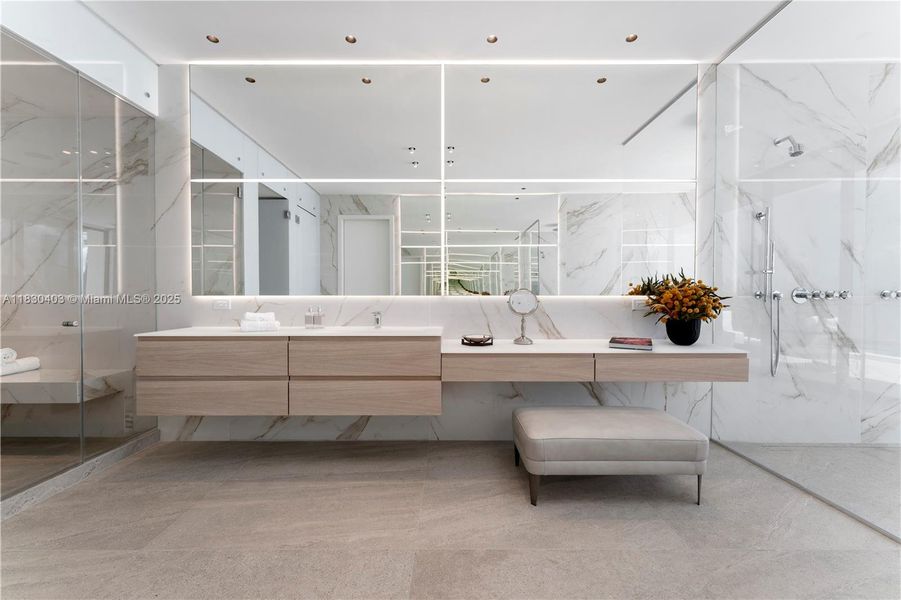 Furnished interior view inside a new home in , Miami Beach (Image 10).