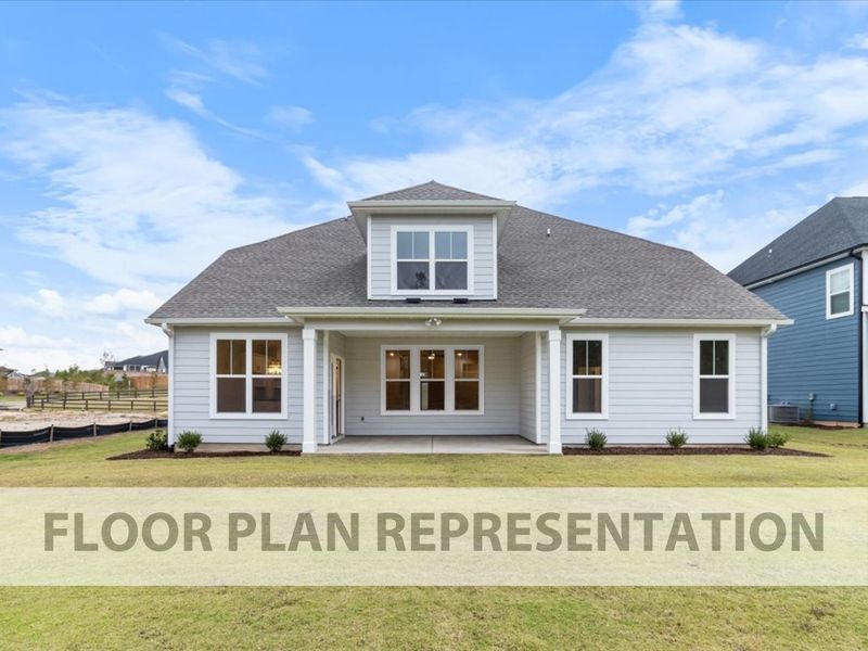 Nottaway Floor Plan Representation | Back Exterior