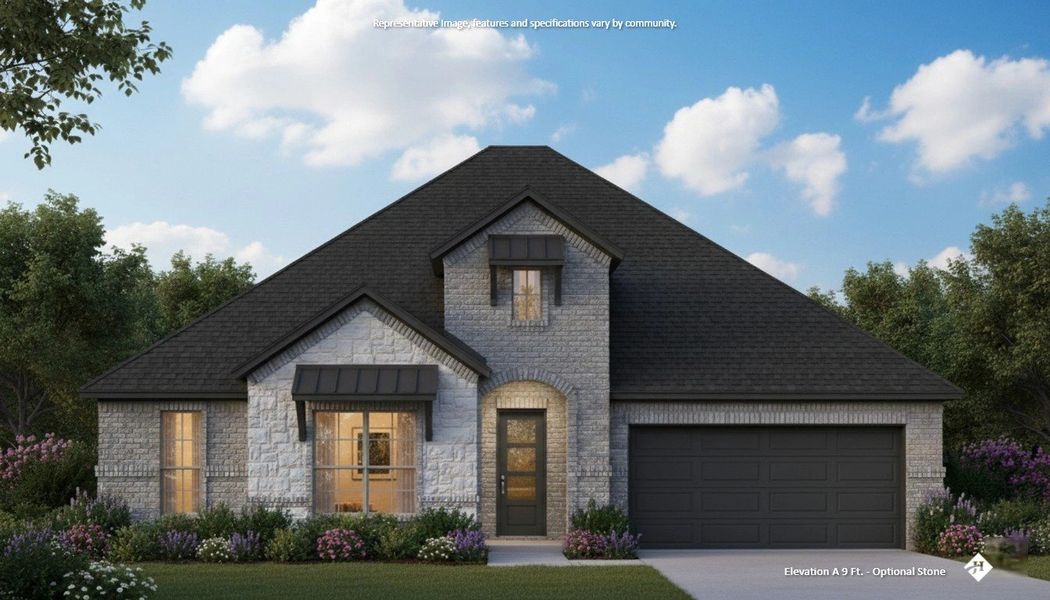 Front exterior of a new home in Bull Hide Estates, Hewitt, TX, highlighting curb appeal (Image 3). Front exterior of a new home in Bull Hide Estates, Hewitt, TX, highlighting curb appeal (Image 3).