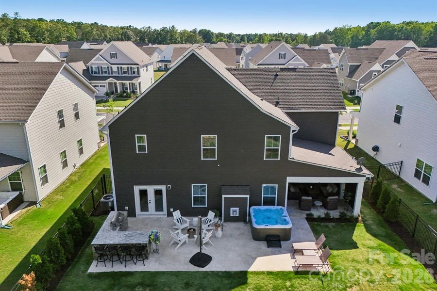 Exterior details and patio area of a home in , Indian Trail (Image 30).