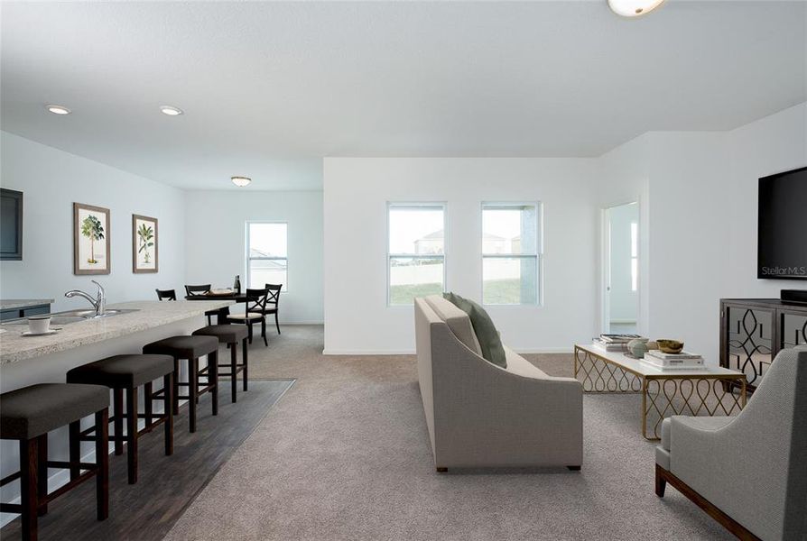 Furnished interior view inside a new home in Pinecone Reserve, Brooksville (Image 2).