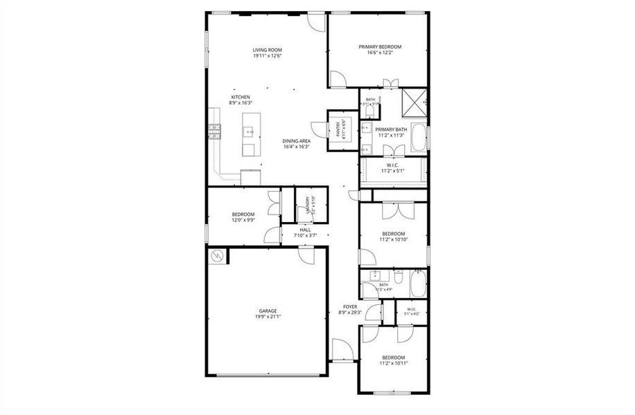 2D floor plan layout of this home in , Dallas, TX (Image 5).