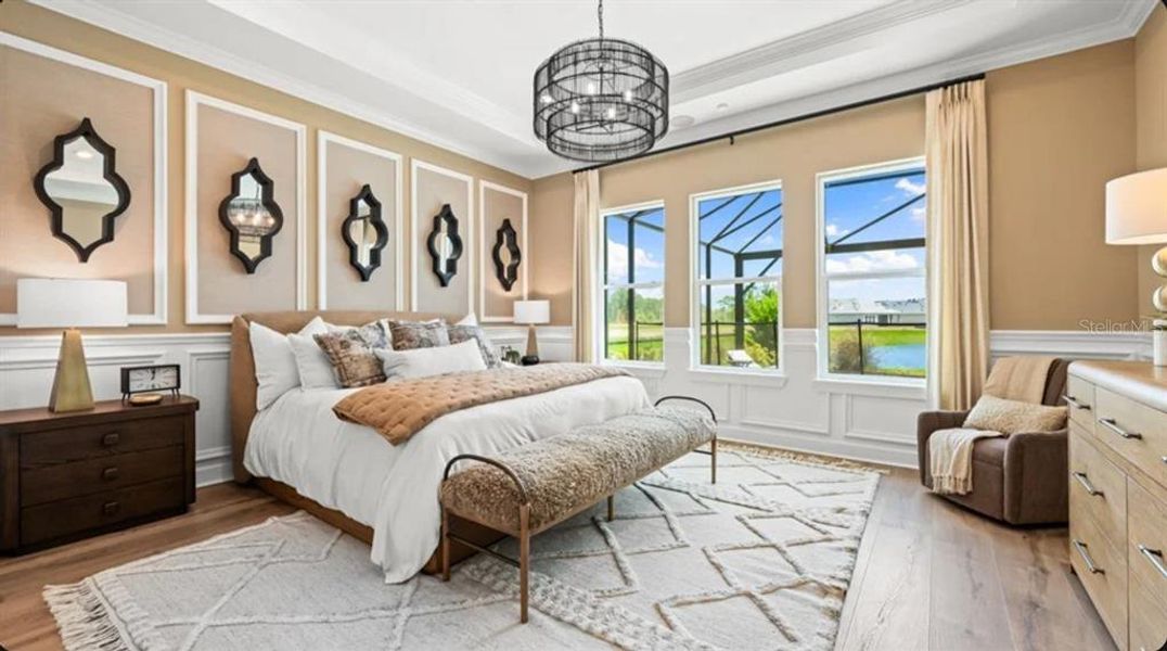 Furnished interior view inside a new home in Esplanade at Wellen Park, Englewood (Image 7).