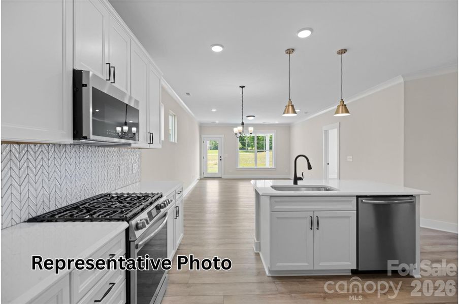 Furnished interior view inside a new home in Caldwell Forest, Charlotte (Image 6).