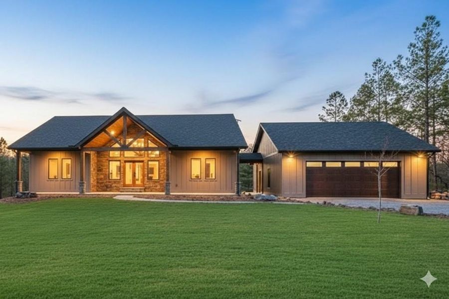 Exterior details and patio area of a home in , Talking Rock (Image 3).