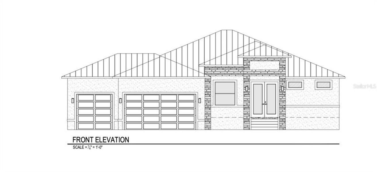 Exterior rendering of this home design in , Port Charlotte, FL (Image 1). Exterior rendering of this home design in , Port Charlotte, FL (Image 1).