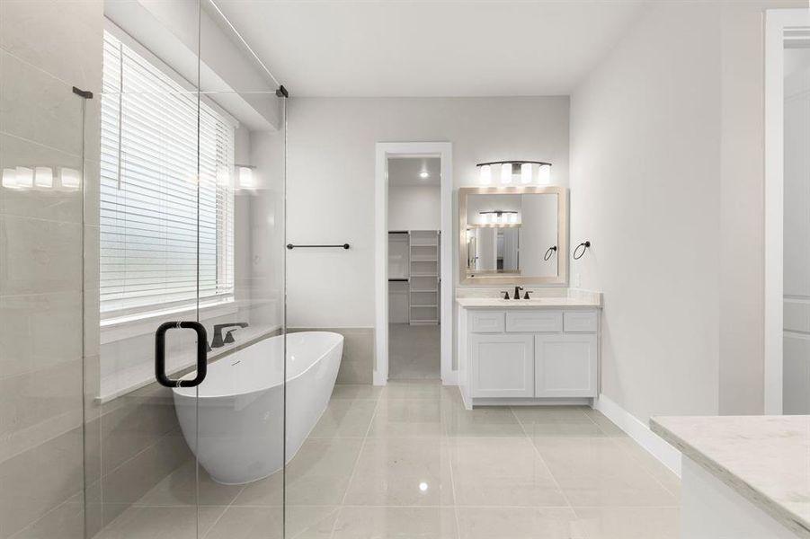 Furnished interior view inside a new home in Cambridge Estates - Harwood, Prosper (Image 17).