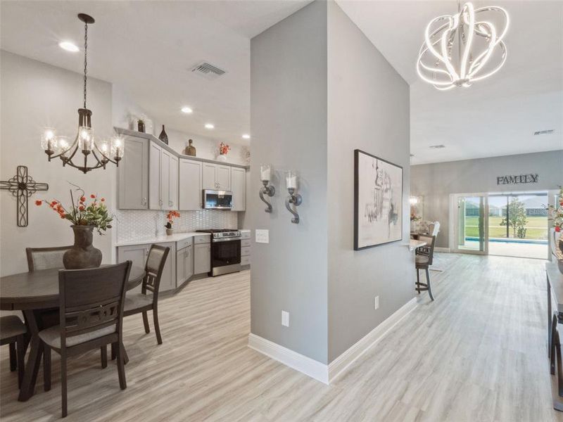 Furnished interior view inside a new home in , The Villages (Image 18).