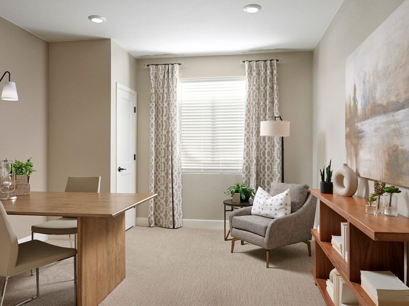Representative furnished interior of a home built from the 1 by Tri Pointe Homes in Sugar Mill Village, Longmont (Image 13).
