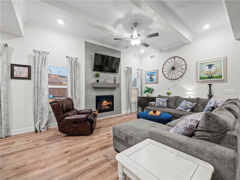 Furnished interior view inside a new home in , Hoschton (Image 11).
