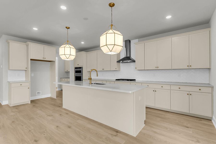 Furnished interior view inside a new home in Tidewater at Lakes of Cane Bay, Summerville (Image 9).