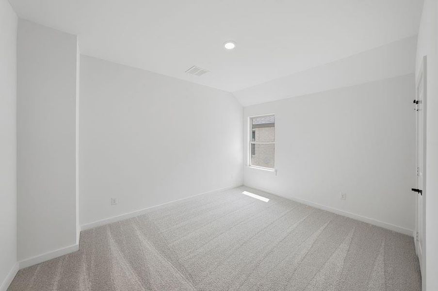 Spacious, unfurnished interior of a new home in Light Farms Brenham - 40' Lots, Celina (Image 35). Spacious, unfurnished interior of a new home in Light Farms Brenham - 40' Lots, Celina (Image 35).