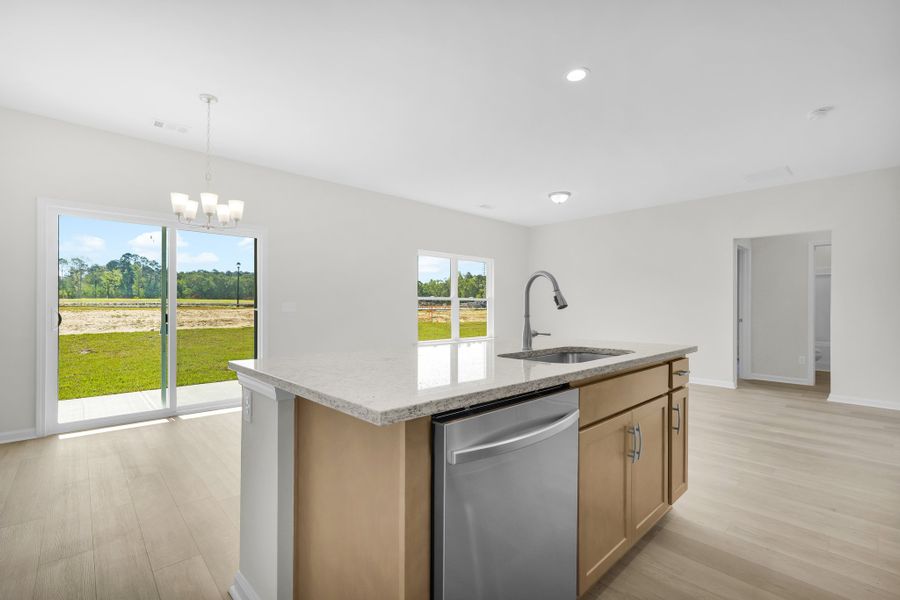 Representative furnished interior of a home built from the The Magnolia by Smith Family Homes in Lakeview Pines, Statesboro (Image 28).
