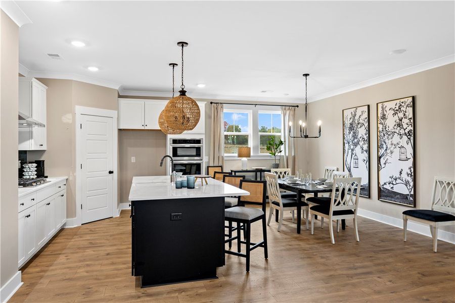 Furnished interior view inside a new home in The Oaks at Midway, Anderson (Image 8).
