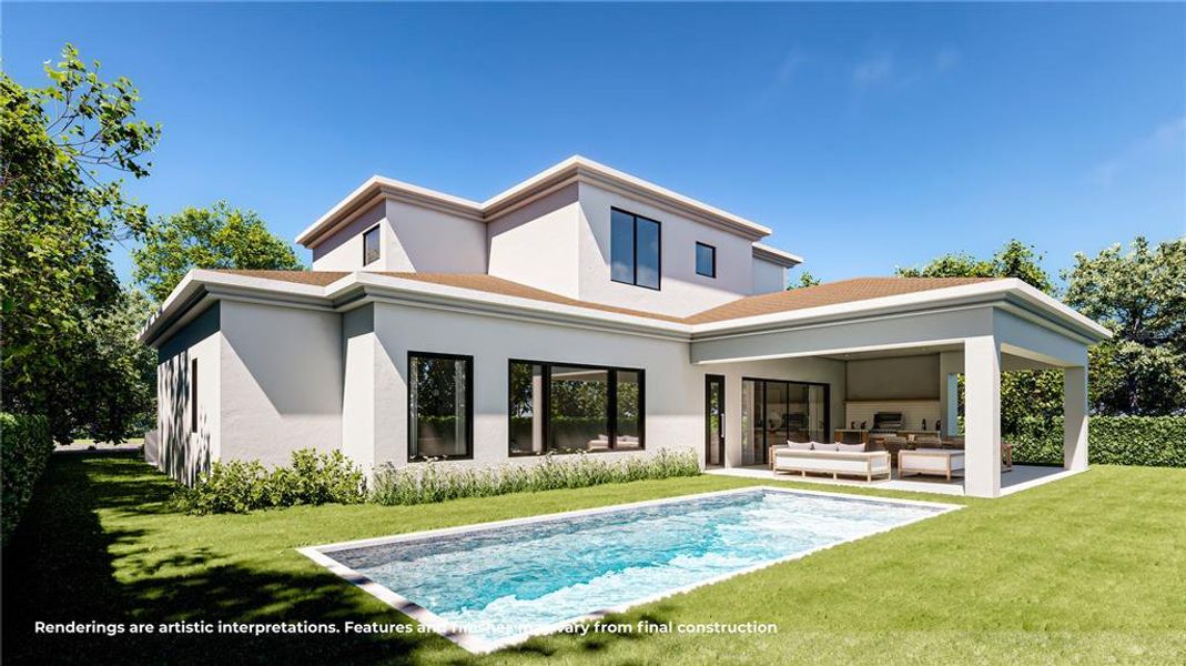 Exterior details and patio area of a home in , Maitland (Image 2).