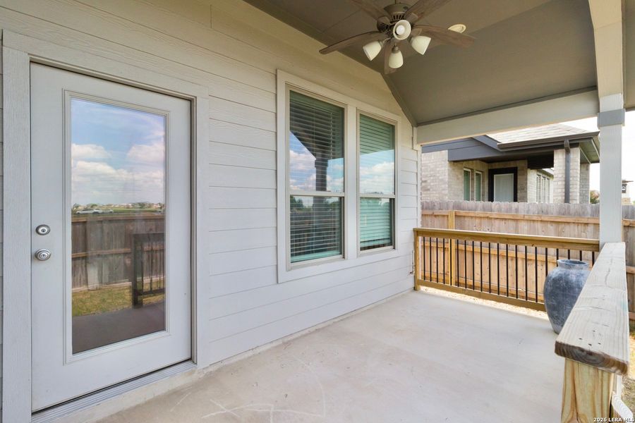 Exterior details and patio area of a home in Legacy at Lake Dunlap, New Braunfels (Image 3). Exterior details and patio area of a home in Legacy at Lake Dunlap, New Braunfels (Image 3).