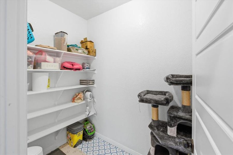 View of upstairs pantry/storage room View of upstairs pantry/storage room