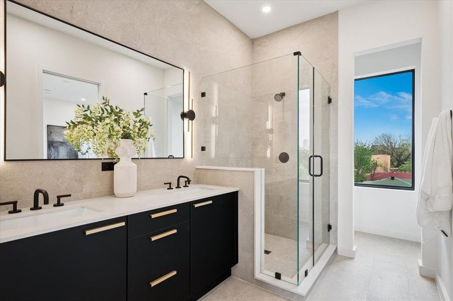 Furnished interior view inside a new home in , Dallas (Image 17).