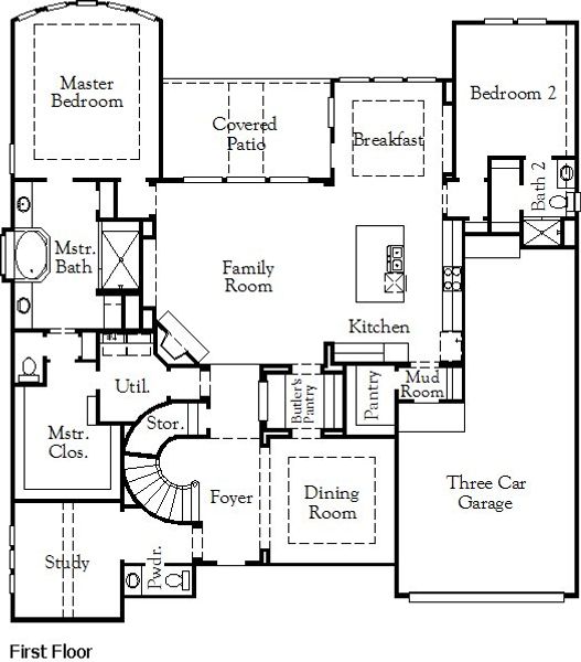 2D floor plan layout of this home in Dunham Pointe, Cypress, TX (Image 2). 2D floor plan layout of this home in Dunham Pointe, Cypress, TX (Image 2).
