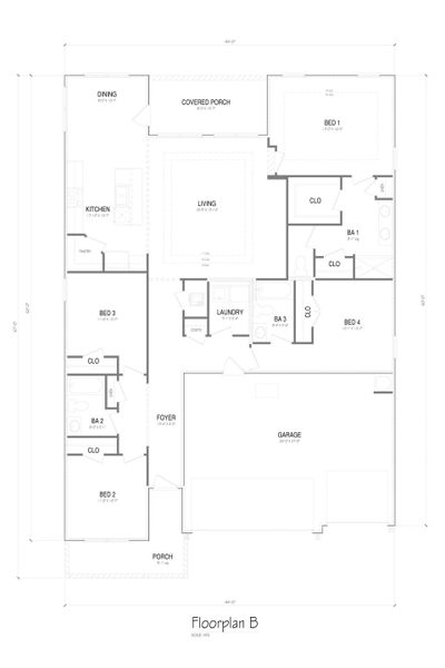 2D floor plan layout of this home in Misting Springs, Crawfordville, FL (Image 2). 2D floor plan layout of this home in Misting Springs, Crawfordville, FL (Image 2).