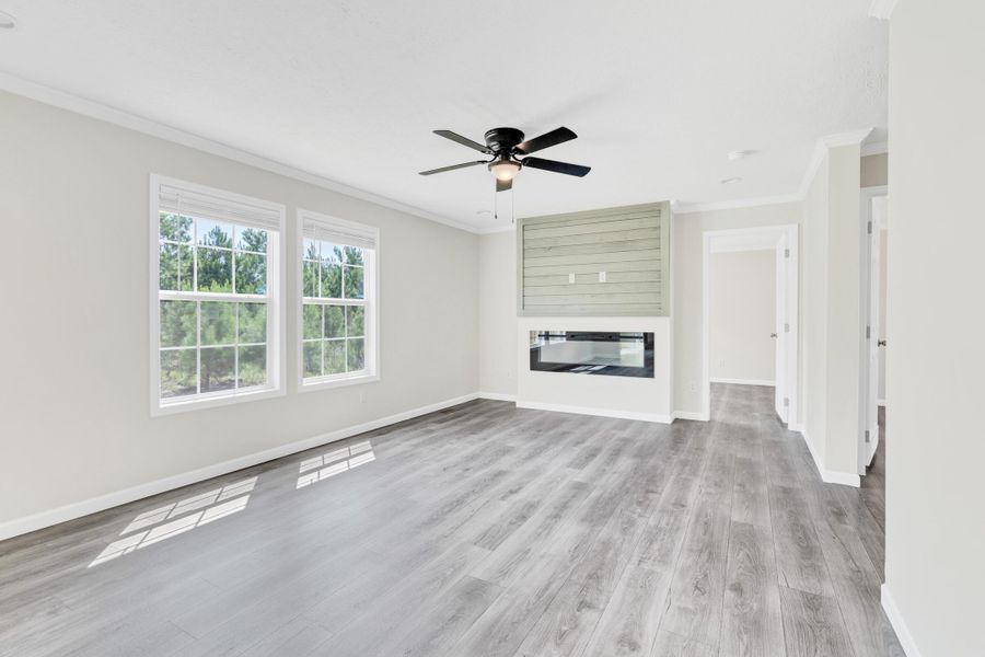 Spacious, unfurnished interior of a new home in , Cross (Image 36).