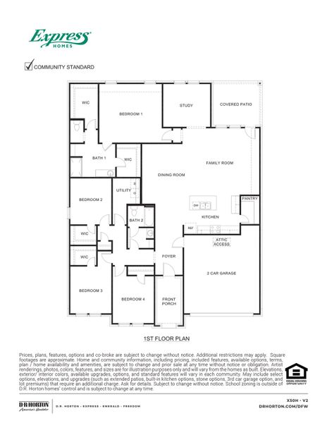 2D floor plan layout of this home in Northspur, Terrell, TX (Image 4). 2D floor plan layout of this home in Northspur, Terrell, TX (Image 4).