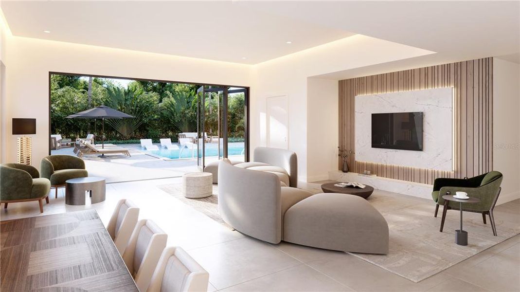 Furnished interior view inside a new home in , Sarasota (Image 12).