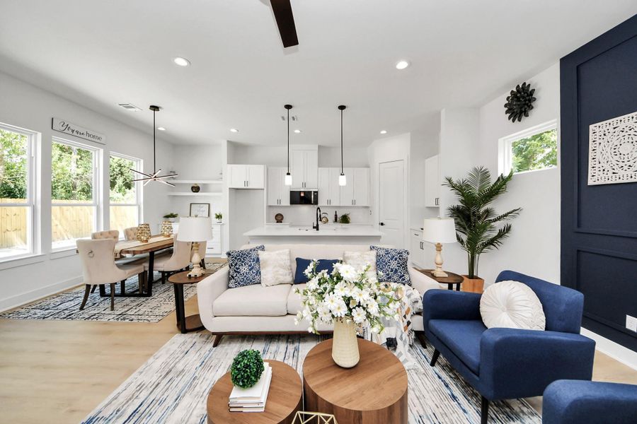 Furnished interior view inside a new home in , Houston (Image 4).