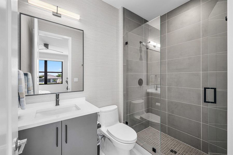 Furnished interior view inside a new home in , Boca Raton (Image 69). Furnished interior view inside a new home in , Boca Raton (Image 69).