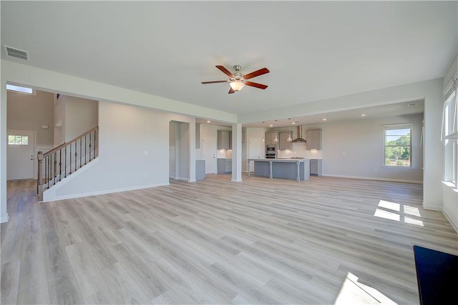 Spacious, unfurnished interior of a new home in Grandview at Millers Mill, Stockbridge (Image 14). Spacious, unfurnished interior of a new home in Grandview at Millers Mill, Stockbridge (Image 14).