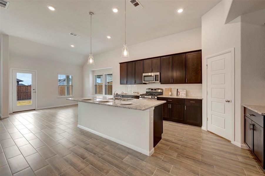 Furnished interior view inside a new home in The Preserve, Justin (Image 10).