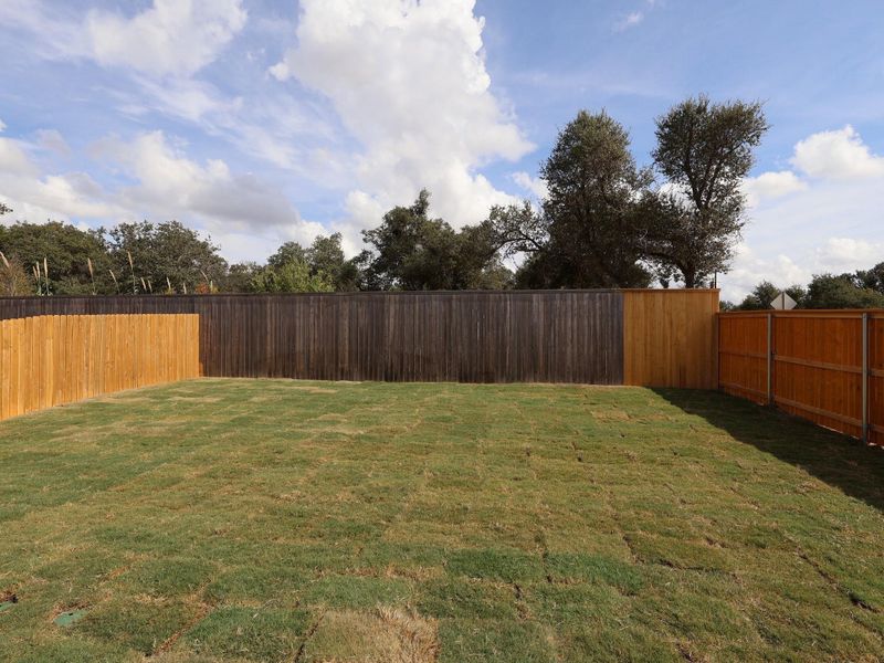 Exterior details and patio area of a home in Cedar Brook, Leander (Image 10). Exterior details and patio area of a home in Cedar Brook, Leander (Image 10).