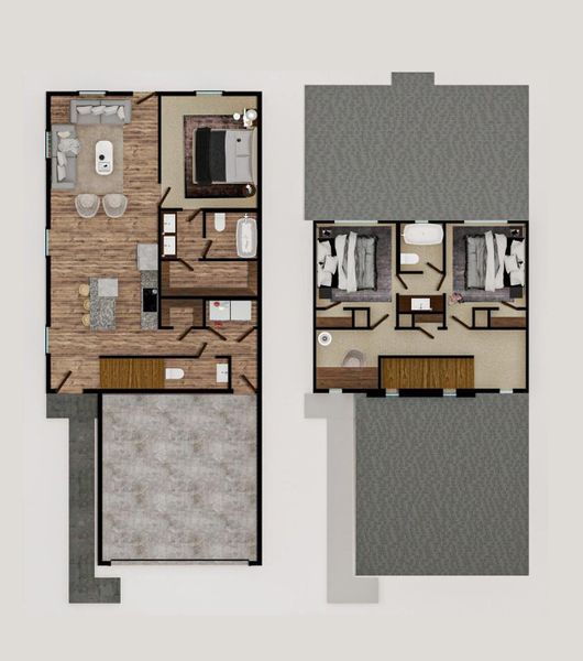 2D floor plan layout of this home in , Conroe, TX (Image 3). 2D floor plan layout of this home in , Conroe, TX (Image 3).