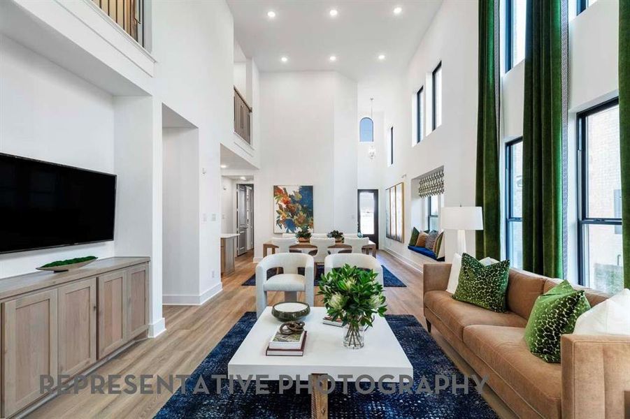 Furnished interior view inside a new home in Mosaic, Celina (Image 17).