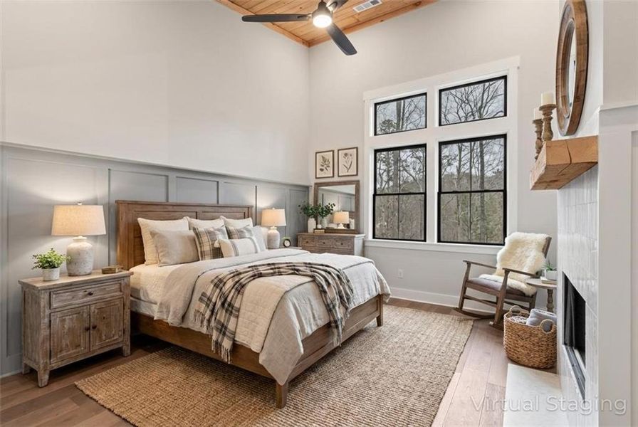 Furnished interior view inside a new home in , Ellijay (Image 33).