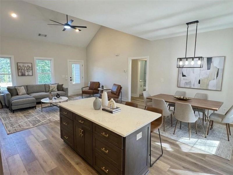 Furnished interior view inside a new home in , Cumming (Image 4).