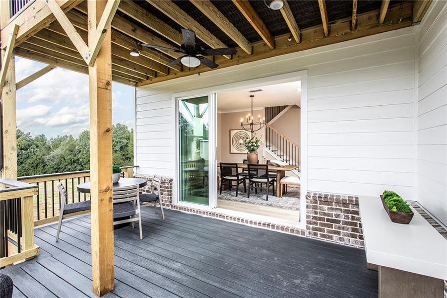 Exterior details and patio area of a home in Hopewell Reserve, Cumming (Image 22). Exterior details and patio area of a home in Hopewell Reserve, Cumming (Image 22).