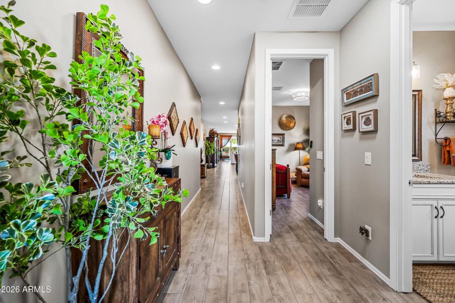 Entry to Bedroom 2/3 & Hall Bathroom