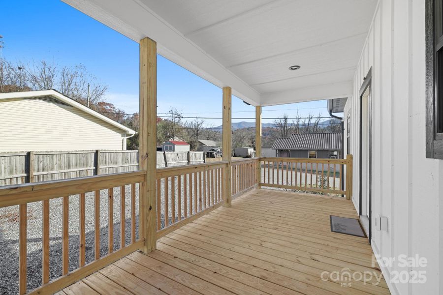 Exterior details and patio area of a home in , Bryson City (Image 24).