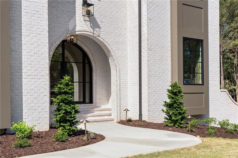 Exterior details and patio area of a home in , Flowery Branch (Image 32).