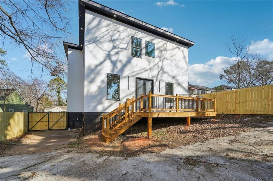 Exterior details and patio area of a home in , Atlanta (Image 24). Exterior details and patio area of a home in , Atlanta (Image 24).