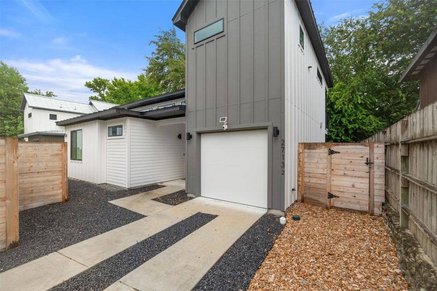 Exterior details and patio area of a home in , Austin (Image 23).