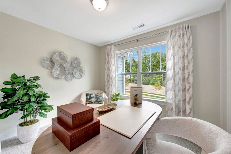 Representative furnished interior of a home built from the Hallie by Mattamy Homes in Ashmore Townes, Garner (Image 27). Representative furnished interior of a home built from the Hallie by Mattamy Homes in Ashmore Townes, Garner (Image 27).