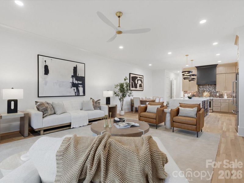 Furnished interior view inside a new home in , Charlotte (Image 18).