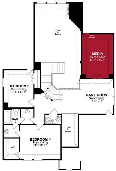 Beazer Homes Valencia on the Lake Summerfield Floorplan.