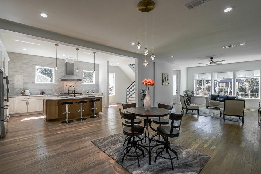 Furnished interior view inside a new home in , Atlanta (Image 18).