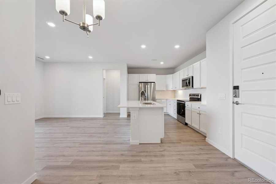 Spacious, unfurnished interior of a new home in Condo Collection at Grand Vue at Interlocken, Broomfield (Image 12). Spacious, unfurnished interior of a new home in Condo Collection at Grand Vue at Interlocken, Broomfield (Image 12).