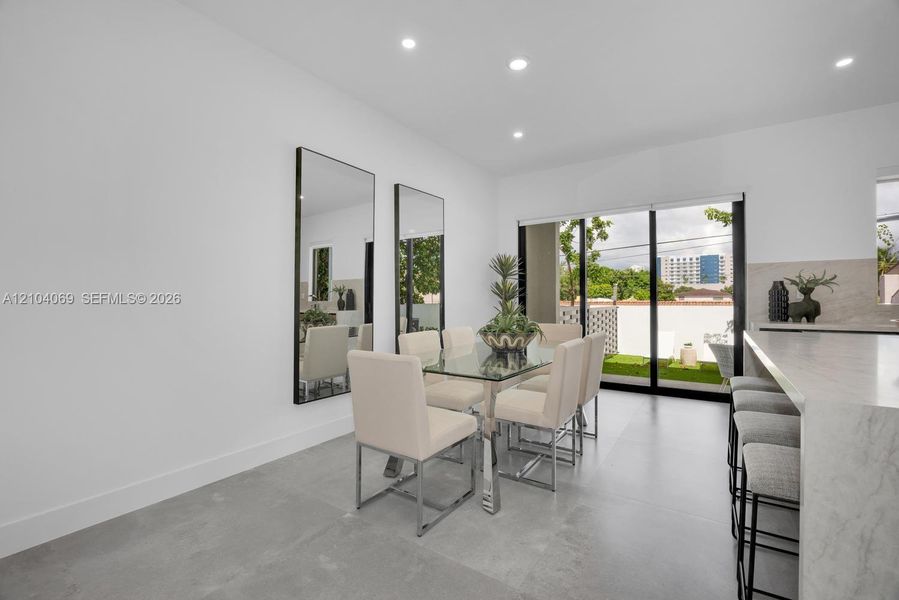 Furnished interior view inside a new home in , Miami (Image 8).